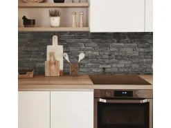 MySpotti Küchenrückwand Profix Cucina Nero 210 x 60 cm Dunkelgrau