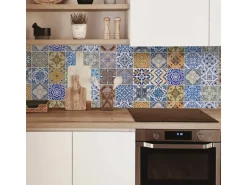 MySpotti Küchenrückwand Profix Cucina Pablo Fliese 270 x 60 cm Bunt Pastell