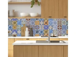 MySpotti Küchenrückwand Profix Cucina Pablo Fliese 270 x 60 cm Bunt Pastell