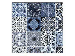 MySpotti Küchenrückwand Profix Cucina Stefano 160 x 60 cm Stein Weiß-Blaugrau