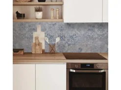 MySpotti Küchenrückwand Profix Cucina Vintage Fliese 270 x 60 cm Hellblau