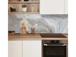 MySpotti Küchenrückwand Profix Cucina Stig 160 x 60 cm Beige-Marmoriert