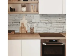 MySpotti Küchenrückwand Profix Cucina Rocky Wall 160 x 60 cm Steinweiß