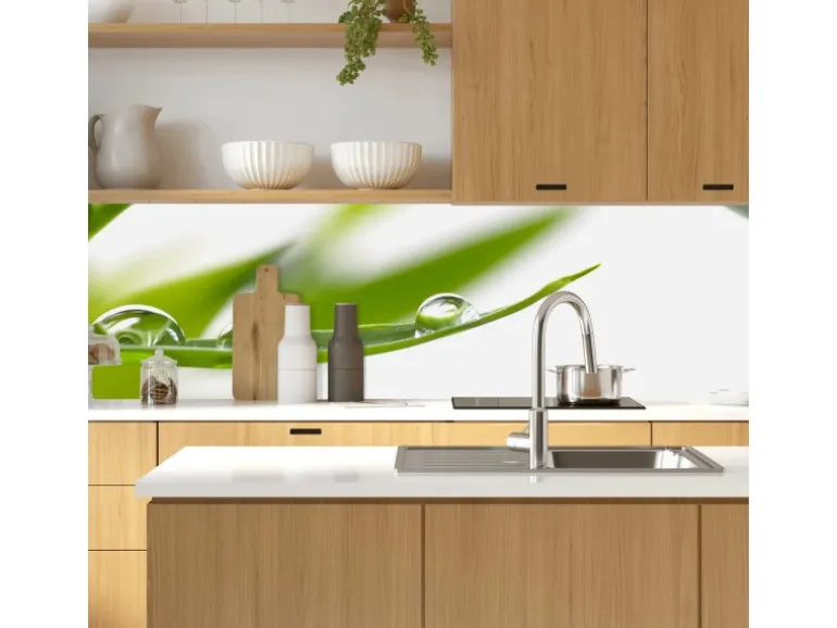 MySpotti Küchenrückwand Profix Cucina Dew Drop 160 x 60 cm Grasgrün