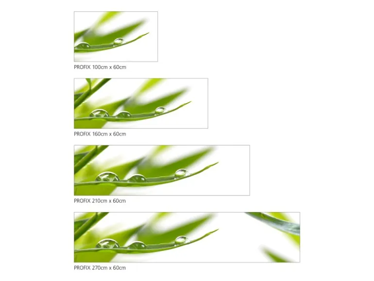 MySpotti Küchenrückwand Profix Cucina Dew Drop 160 x 60 cm Grasgrün