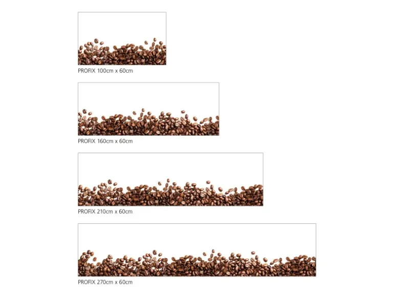 MySpotti Küchenrückwand Profix Cucina Mr. Beans 210 x 60 cm Kaffeebraun