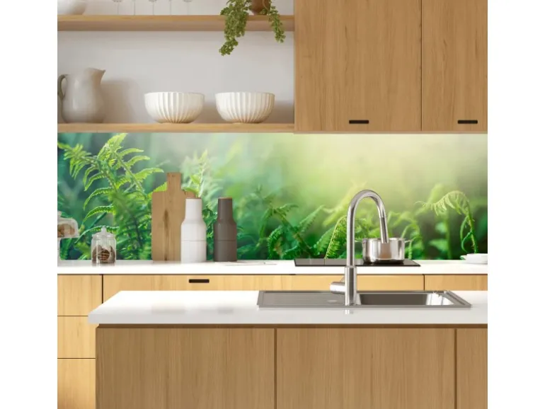 MySpotti Küchenrückwand Profix Cucina Farn 100 x 60 cm Grün