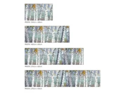 MySpotti Küchenrückwand Profix Cucina Birkenwald 210 x 60 cm Birke-Weiß