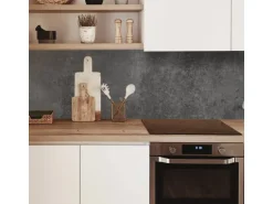 MySpotti Küchenrückwand Profix Cucina Concrete Black 100 x 60 cm Grau-Schwarz