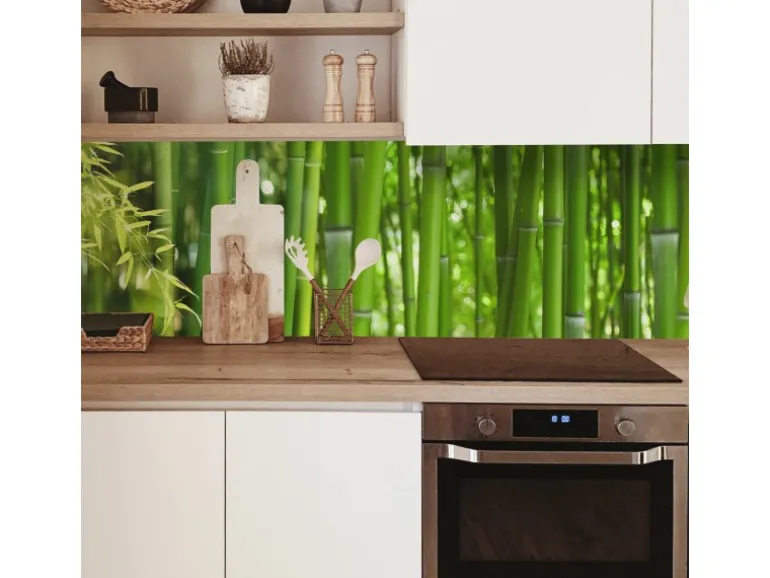 MySpotti Küchenrückwand Profix Cucina Bambus 270 x 60 cm Grasgrün