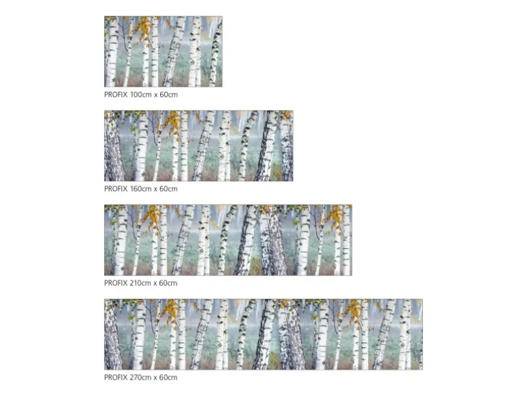 MySpotti Küchenrückwand Profix Cucina Herring Birkenwald 270 x 60 cm Birke