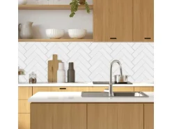 MySpotti Küchenrückwand Profix Cucina Herring 100 x 60 cm Weiß