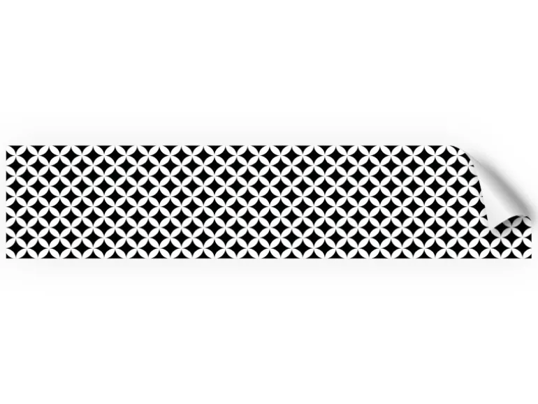 Myspotti Küchenrückwandfolie Chadi Selbstklebend 280 cm x 60 cm Schwarz-Weiß
