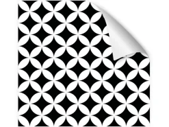 Myspotti Küchenrückwandfolie Chadi Selbstklebend 280 cm x 60 cm Schwarz-Weiß