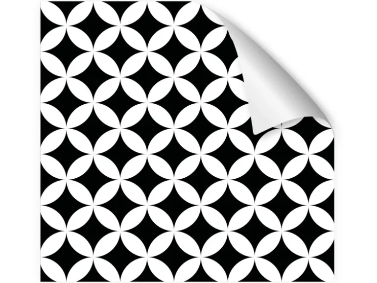 Myspotti Küchenrückwandfolie Chadi Selbstklebend 280 cm x 60 cm Schwarz-Weiß