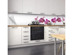 Myspotti Küchenrückwandfolie Orchidee Pink Selbstklebend 450 cm x 60 cm