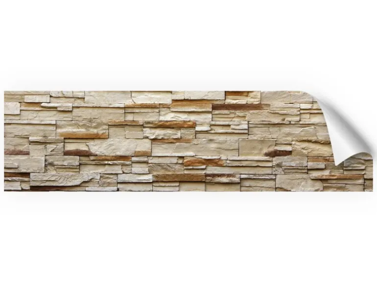 Myspotti Küchenrückwandfolie Rustical Bricks Selbstklebend 220 cm x 60 cm