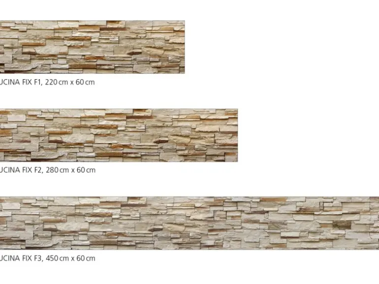 Myspotti Küchenrückwandfolie Rustical Bricks Selbstklebend 220 cm x 60 cm