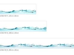 Myspotti Küchenrückwandfolie Wasser Selbstklebend 450 cm x 60 cm