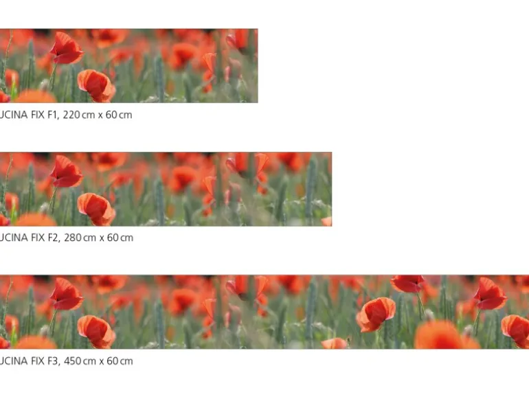 Myspotti Küchenrückwandfolie Mohn Selbstklebend 450 cm x 60 cm