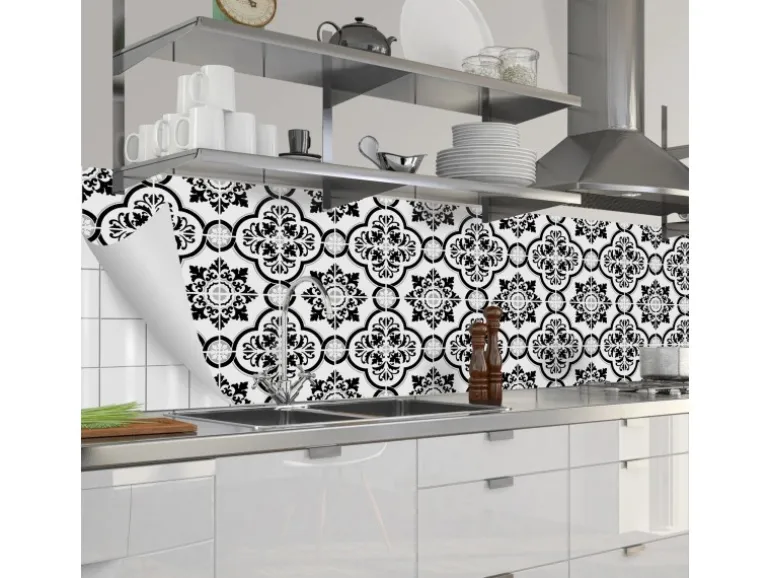 Myspotti Küchenrückwandfolie Elena Fliese Selbstklebend 280 cm x 60 cm