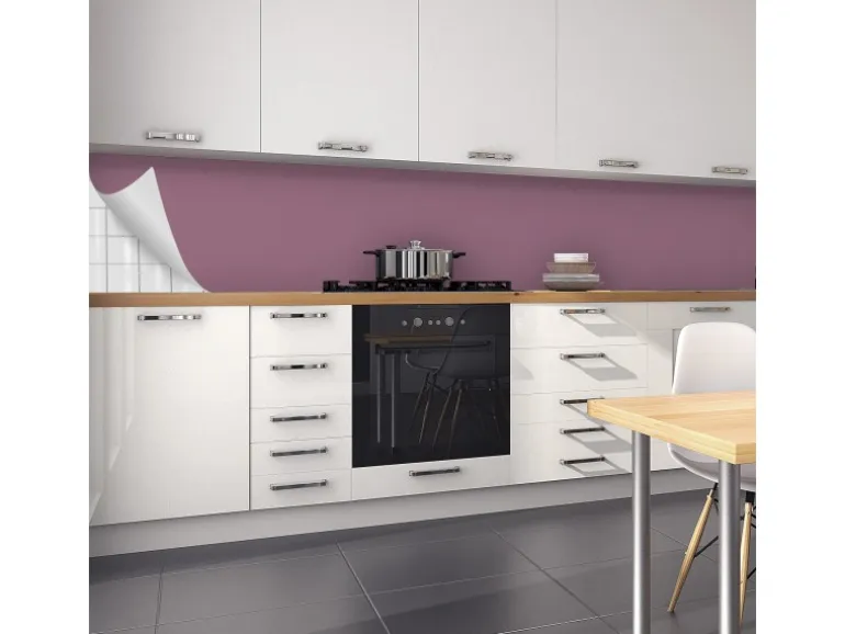Myspotti Küchenrückwandfolie Pastellviolett Selbstklebend 450 cm x 60 cm