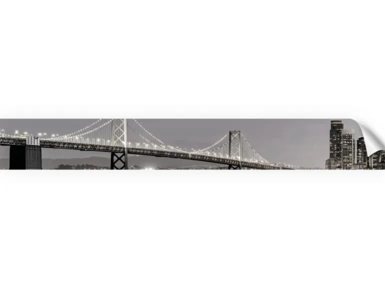 Myspotti Küchenrückwandfolie San Francisco Selbstklebend 450 cm x 60 cm