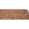 Myspotti Küchenrückwandfolie Brick Wall Selbstklebend 220 cm x 60 cm Ziegelrot