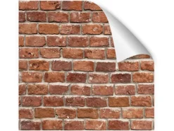 Myspotti Küchenrückwandfolie Brick Wall Selbstklebend 220 cm x 60 cm Ziegelrot