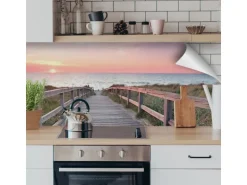 Myspotti Küchenrückwandfolie Ostseestrand Selbstklebend 220 cm x 60 cm