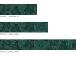 Myspotti Küchenrückwandfolie Leaves Green Selbstklebend 280 cm x 60 cm