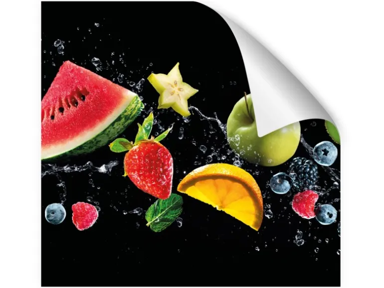 Myspotti Küchenrückwandfolie Fruit Splash Selbstklebend 220 cm x 60 cm