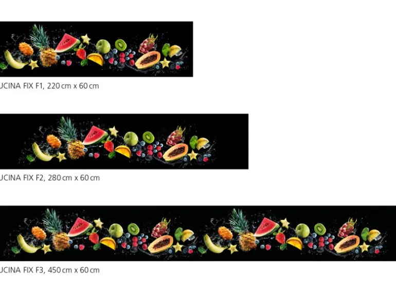 Myspotti Küchenrückwandfolie Fruit Splash Selbstklebend 220 cm x 60 cm