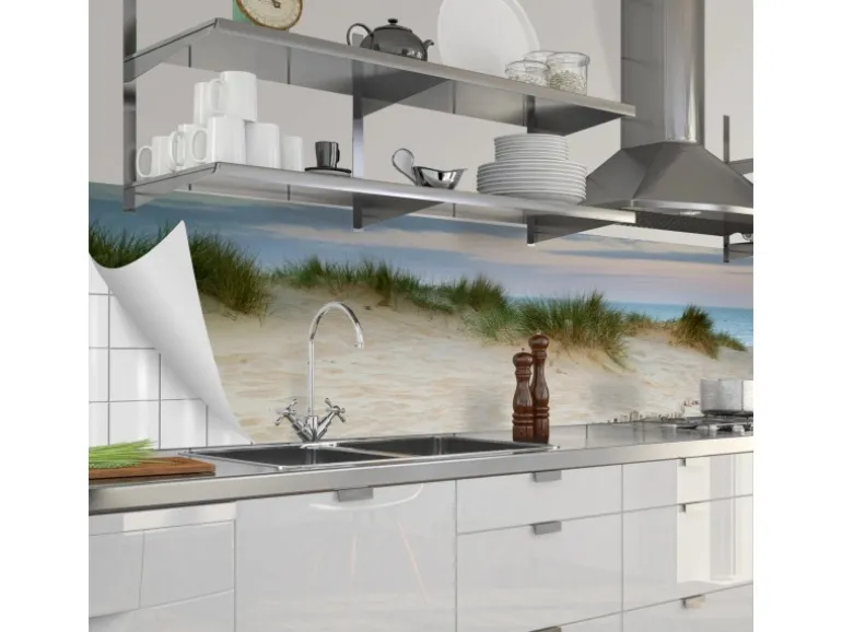 Myspotti Küchenrückwandfolie Dünenpanorama Selbstklebend 280 cm x 60 cm