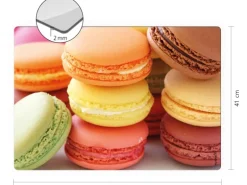 Myspotti Mini-Spritzschutzplatte Macarons 59 cm x 41 cm
