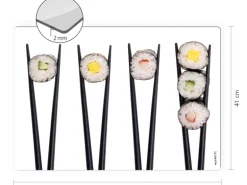 Myspotti Mini-Spritzschutzplatte Sushi Maki 59 cm x 41 cm