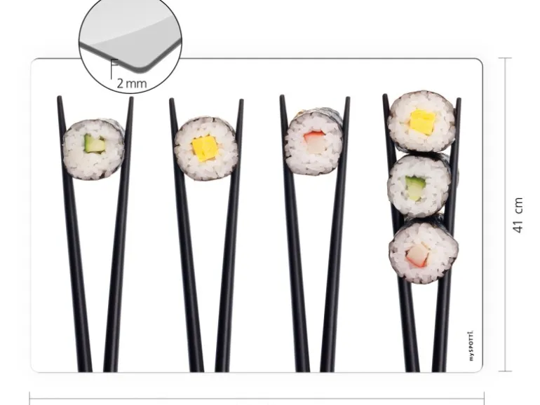 Myspotti Mini-Spritzschutzplatte Sushi Maki 59 cm x 41 cm
