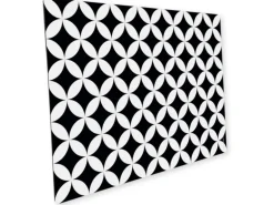 Myspotti Mini-Spritzschutzplatte Chadi 59 cm x 41 cm Schwarz-Weiß