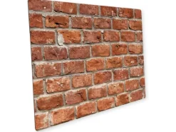 Myspotti Mini-Spritzschutzplatte Brick Wall 59 cm x 41 cm Braun