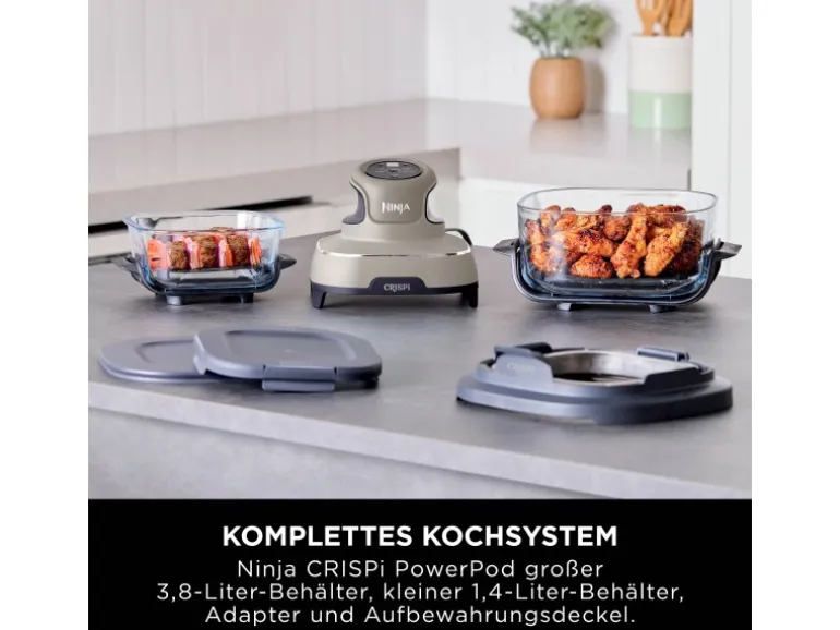 Ninja Glas-Heißluftfritteuse FN101EUST CRISPi 4-in-1