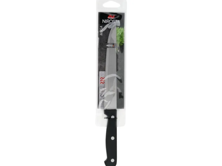 Nirosta Küchenmesser Mega 30 cm Silber-Schwarz