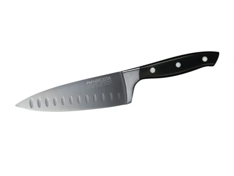 Nirosta Kochmesser Trinity 29 cm Silber-Schwarz