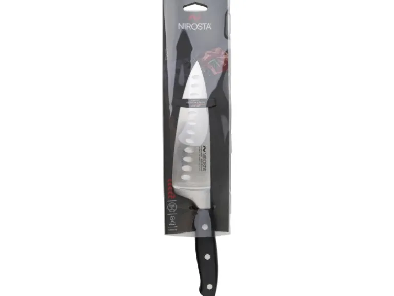 Nirosta Kochmesser Trinity 29 cm Silber-Schwarz