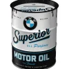 Nostalgic-Art Spardose Ölfass BMW - Superior Motor Oil Ø 9,3 cm x 11,7 cm
