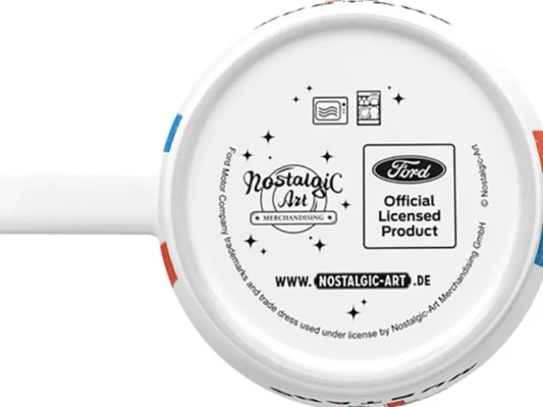 Nostalgic-Art Tasse Ford Mustang Horse & Stripes Logo