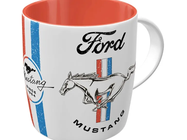 Nostalgic-Art Tasse Ford Mustang Horse & Stripes Logo