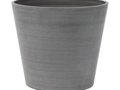 Nova Vita Planzentopf Rund 35 cm x 40 cm Grau
