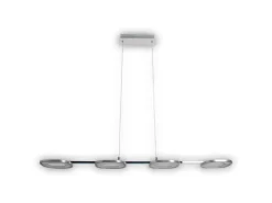 Näve LED-Pendelleuchte Beam Stahl-Blank 150 cm x 100 cm x 16 cm 4er-Set