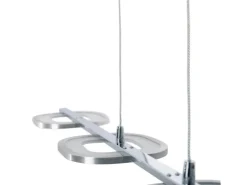 Näve LED-Pendelleuchte Beam Stahl-Blank 150 cm x 100 cm x 16 cm 4er-Set
