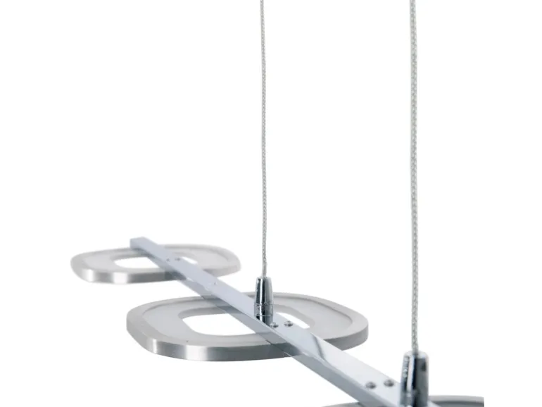 Näve LED-Pendelleuchte Beam Stahl-Blank 150 cm x 100 cm x 16 cm 4er-Set